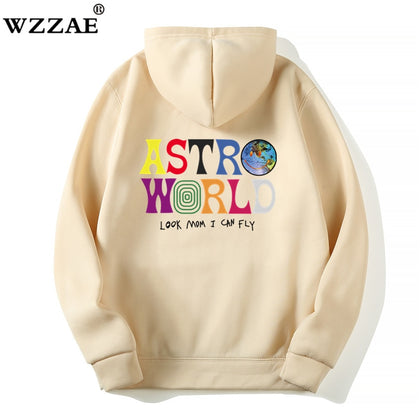 TRAVIS SCOTT ASTROWORLD WISH YOU WERE HERE HOODIES fashion letter ASTROWORLD HOODIE streetwear Man woman Pullover Sweatshirt