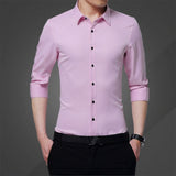 2020 New Long Sleeve Shirt Men Clothes Summer Mens Shirts Casual Slim Cotton Tshirts