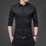 2020 New Long Sleeve Shirt Men Clothes Summer Mens Shirts Casual Slim Cotton Tshirts